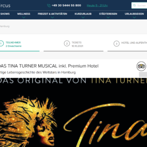 Tina - Das Tina Turner-Musical inkl. Premium-Hotel